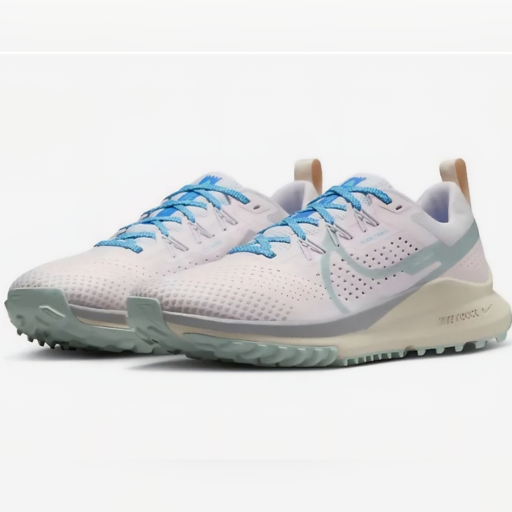 Nike Womens React Pegasus Trail 4 Hiking Shoes ~PINK GRAY ~SIZE 9 *NEW